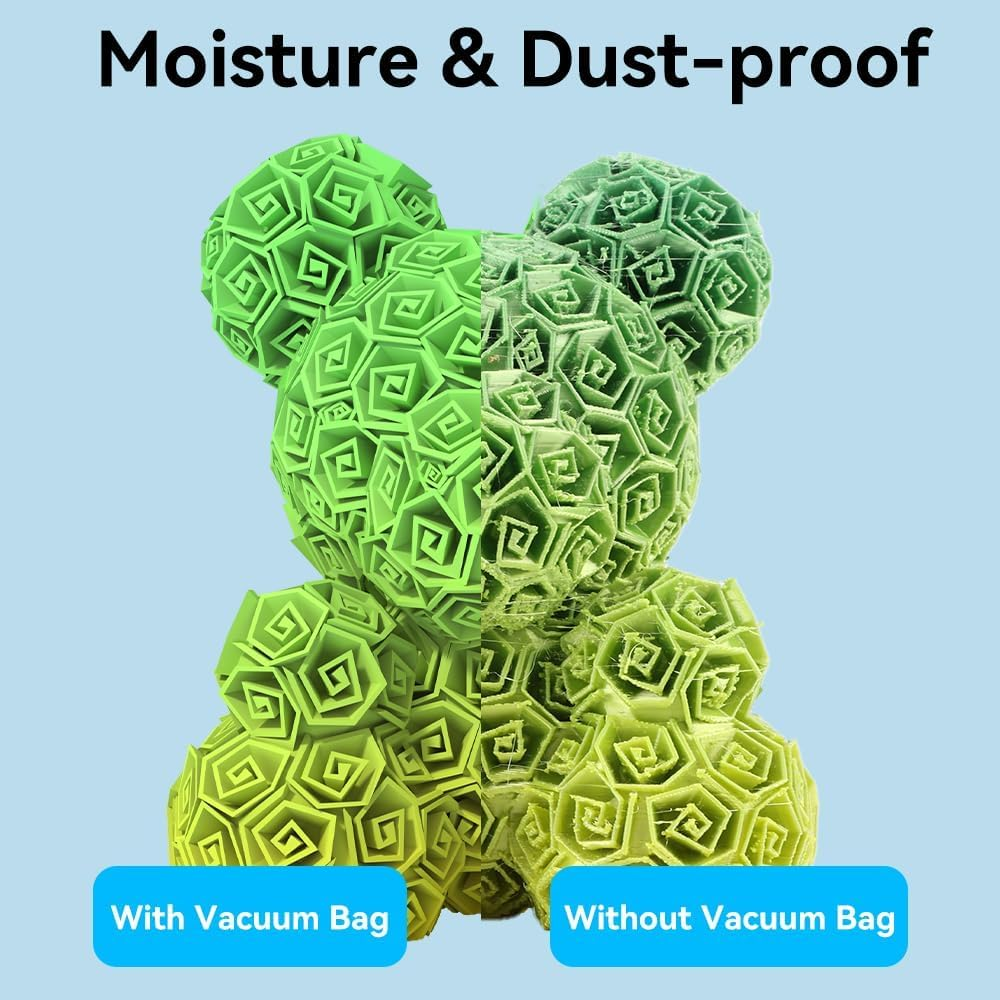 Official Creality 3D Printer Filament Vacuum Bags, 12 Pack, 35 X 35 Cm, Transparent Sealed Bags for Filament Storage, Dustproof, Moisture-Resistant, Reusable, 3D Printer