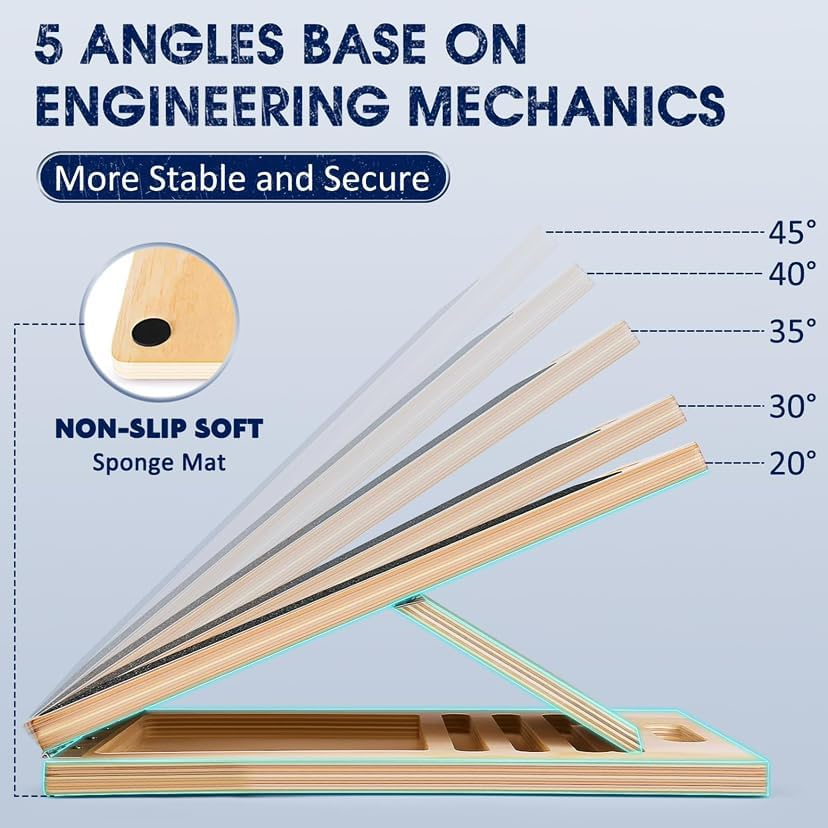3Rd Gen Adjustable Slant Board for Calf Stretching & Squat Wedge &ndash; Non-Slip Physical Therapy Equipment, Portable Rehab Stretching Board for Flexibility, Recovery & Strength Training image number 5
