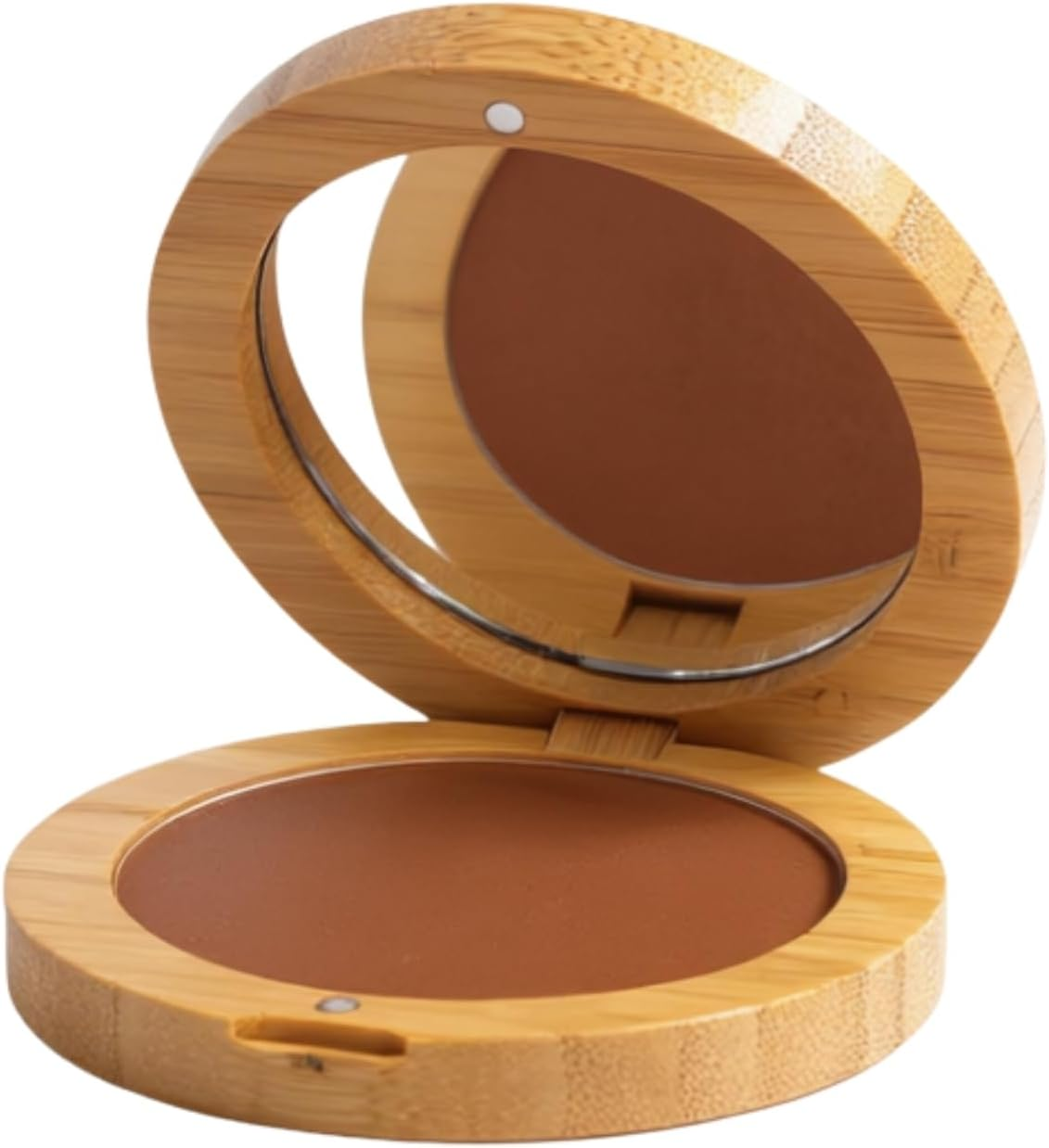 Scoop Whole Beauty Sunkissed Pure Pressed Mineral Bronzer | Highly Pigmented, Blendable & Long-Wearing | Vegan, Non-Toxic, Plastic-Free Refillable FSC Bamboo Compact | 10G