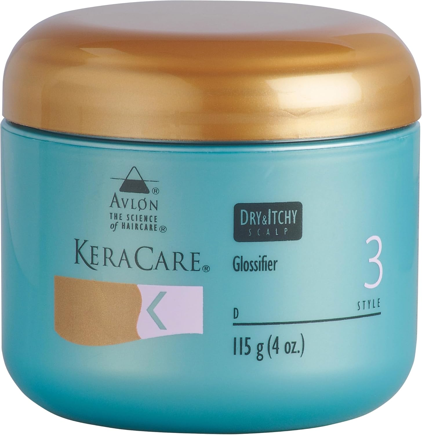 Keracare Avlon Dry and Itchy Scalp Glossifier, Style 3, 3,9Oz/110G
