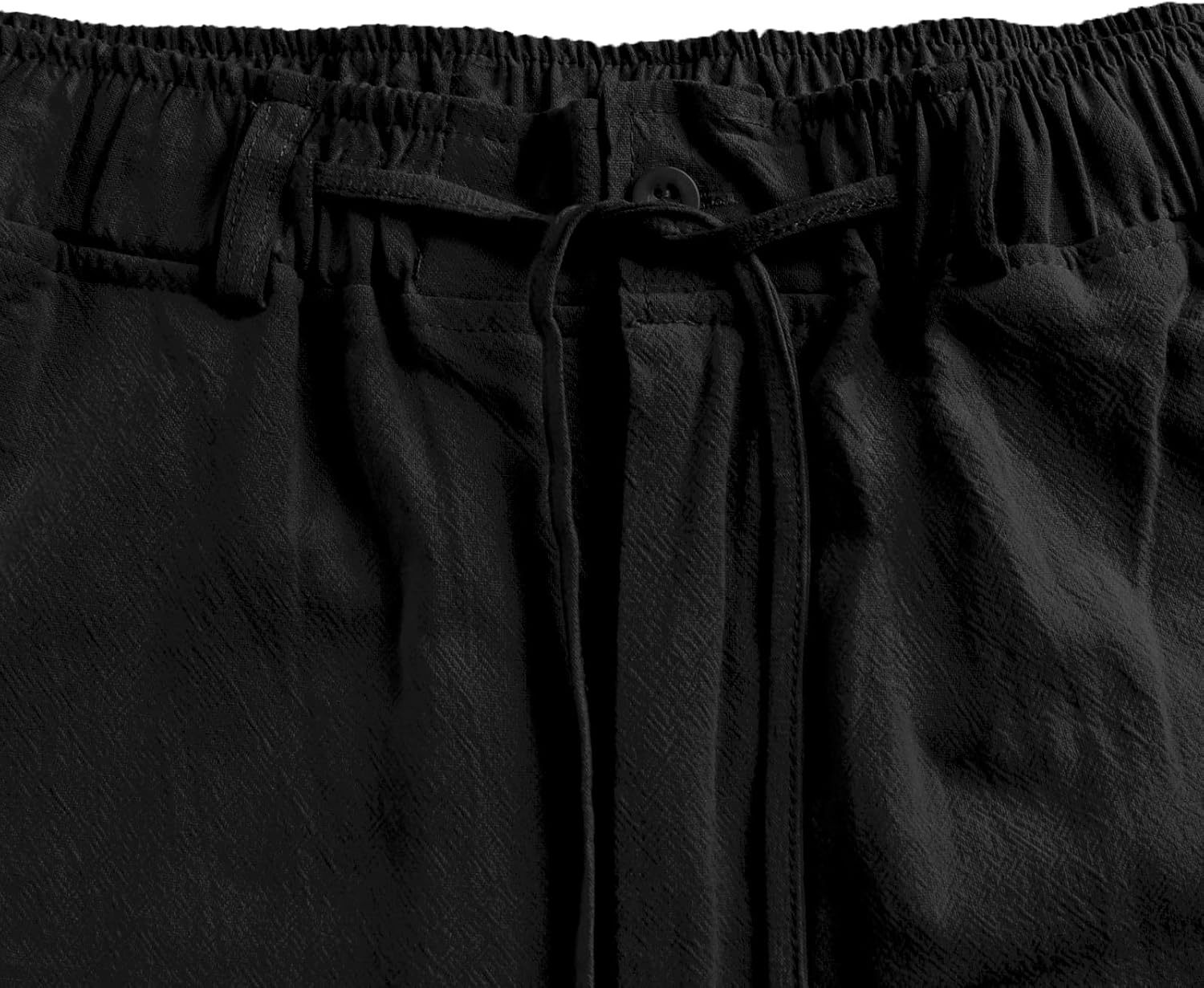 NANAMEEI Men'S Linen Pants Elastic Waist Cotton Trousers Drawstring Yoga Beach Pants image number 6