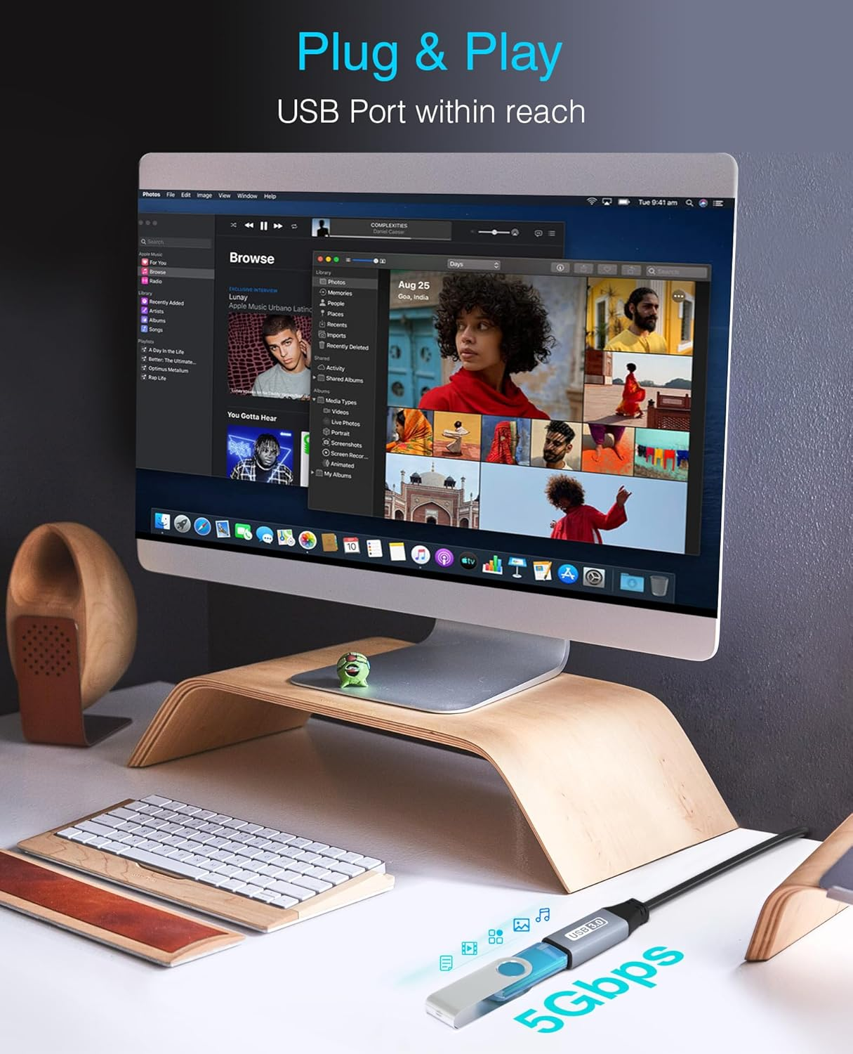 Bluerigger USB 3.0 Extension Cable (10M, Active, 5 Gbps, In-Wall CL3 Rated, Type a Male to Female Adapter Cord) - Long USB Repeater Extender for VR Headset, Printer, Hard Drive, Keyboard, Mouse, Xbox image number 2