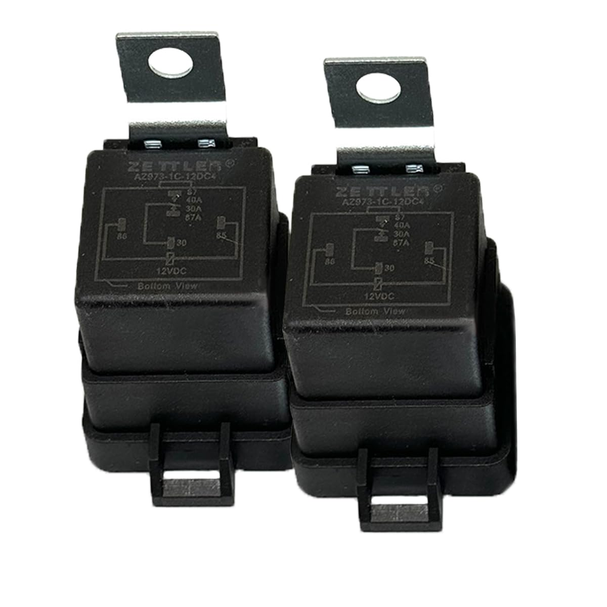 2 Pack Power Trim Tilt Relay AZ973-1C-12DC4,12V 40A SPDT Relay for Mer-Cury Outboard Motor Replaces image number 1