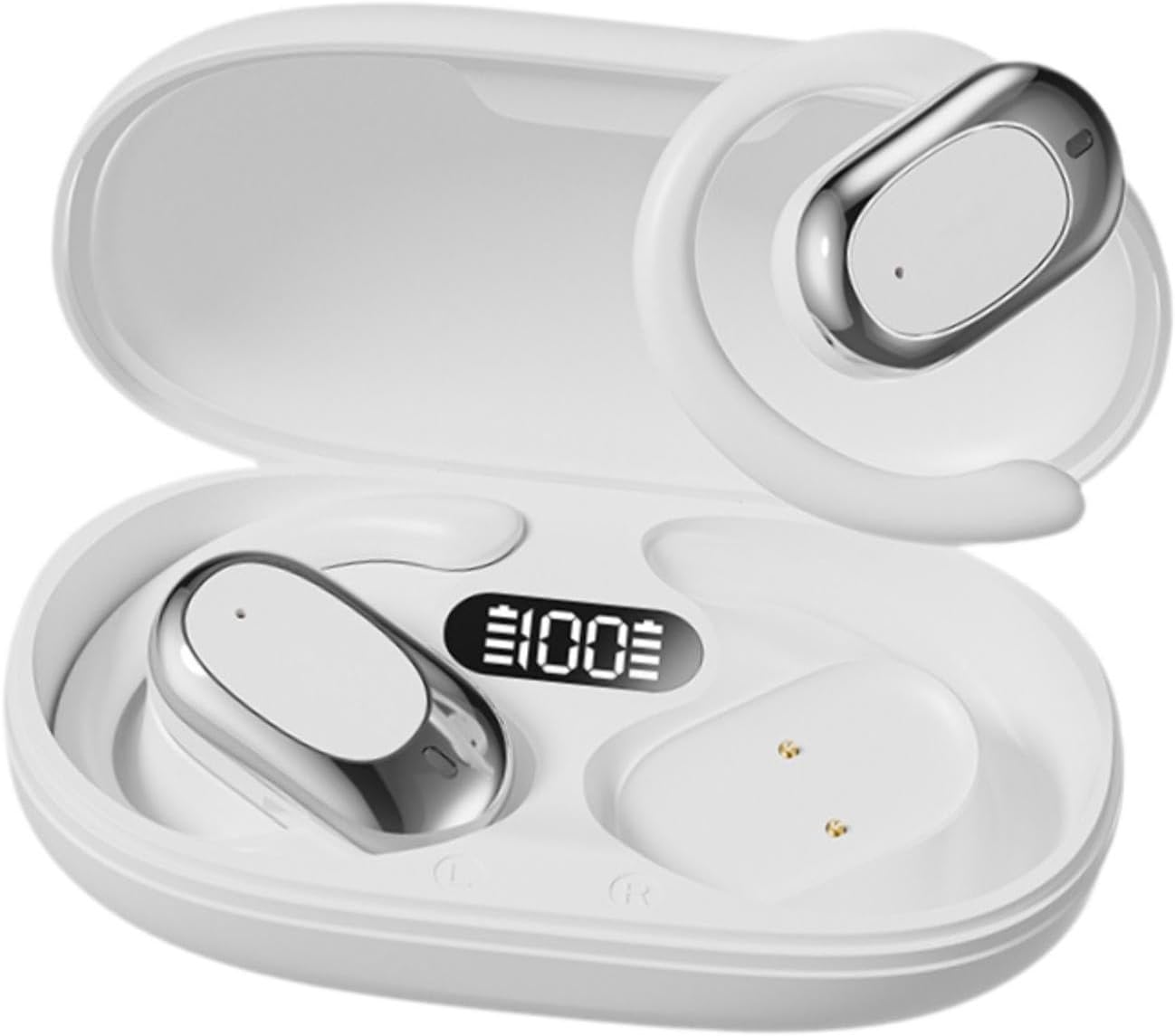 Translation Earbuds Rechargeable Open Ear Earhooks for Working Office Travel White image number 6