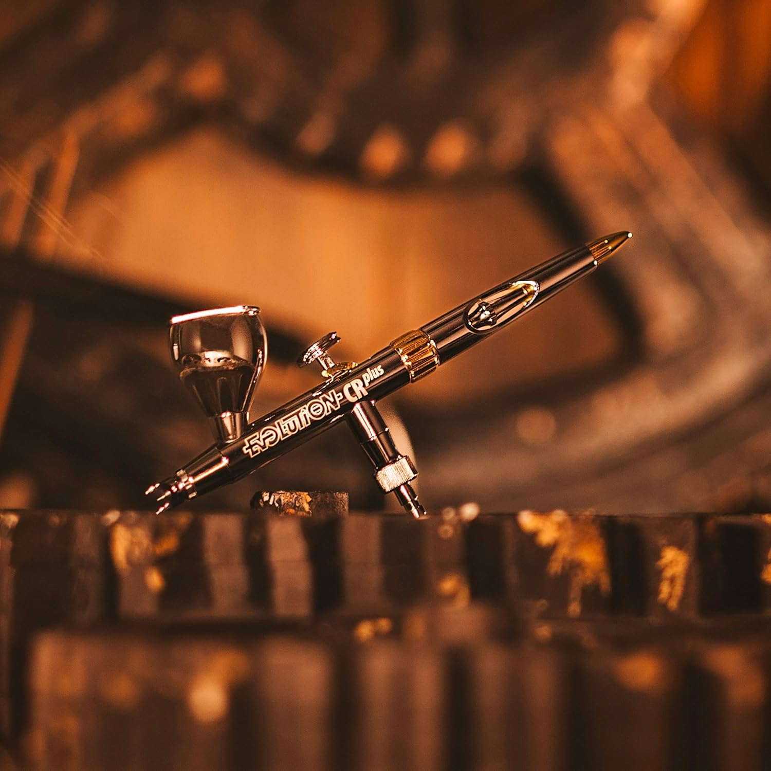 Harder & Steenbeck Airbrush &ndash; Evolution 2024 Crplus - German-Engineered Dual Action Painting Set with Gravity Feed - 0.28Mm Self-Centering Nozzle - 2Ml Paint Cup - 121231 image number 2