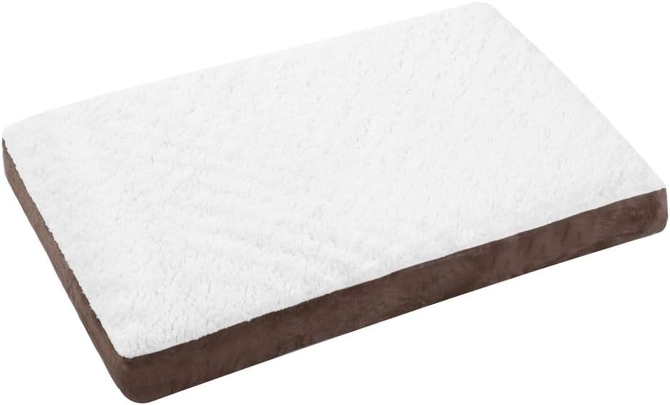 Paws & Claws Orthopedic Pet Bed, Brown Suede, 75 X 50 X 8 Cm Size image number 3