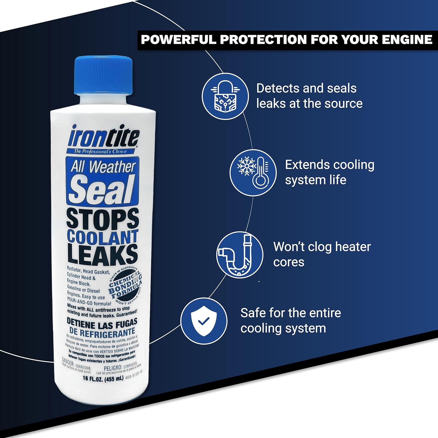 Irontite All Weather Seal, Blue, 16 Oz image number 2