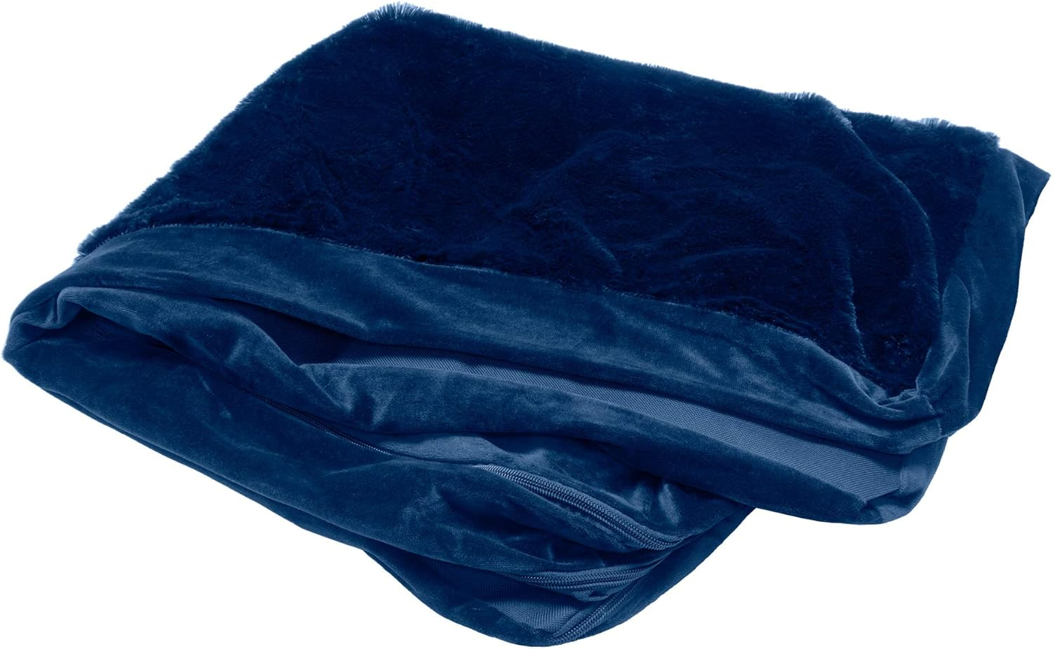 Furhaven Pinsonic Quilted Paw L Shaped Dog Bed Replacement Cover - Bluestone, Jumbo (X-Large)