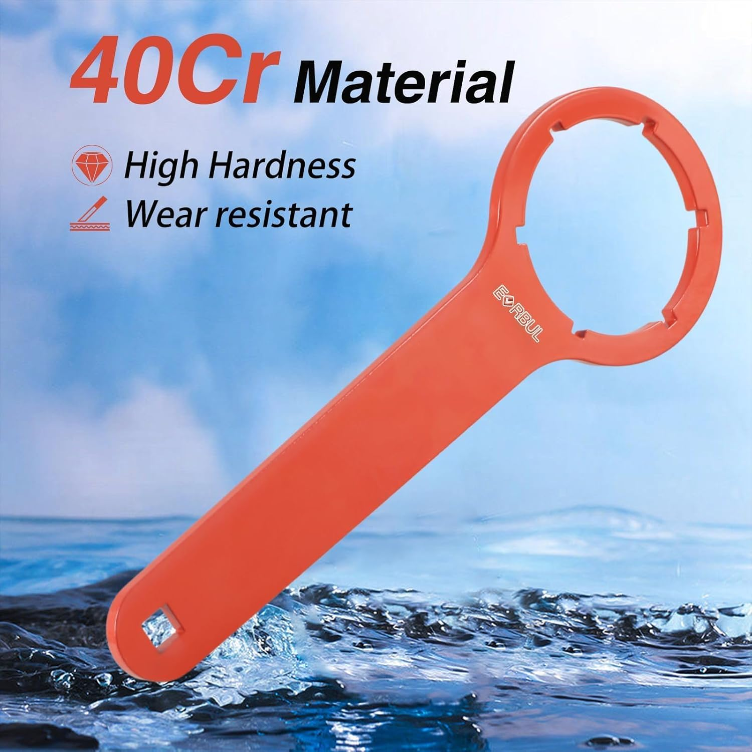 EVRBUL Fuel Filter Water Separator Water Collection Bowl Wrench Installation & Removal Tool Compatible with R12T Water Separator for Marine Outboard Motor image number 2