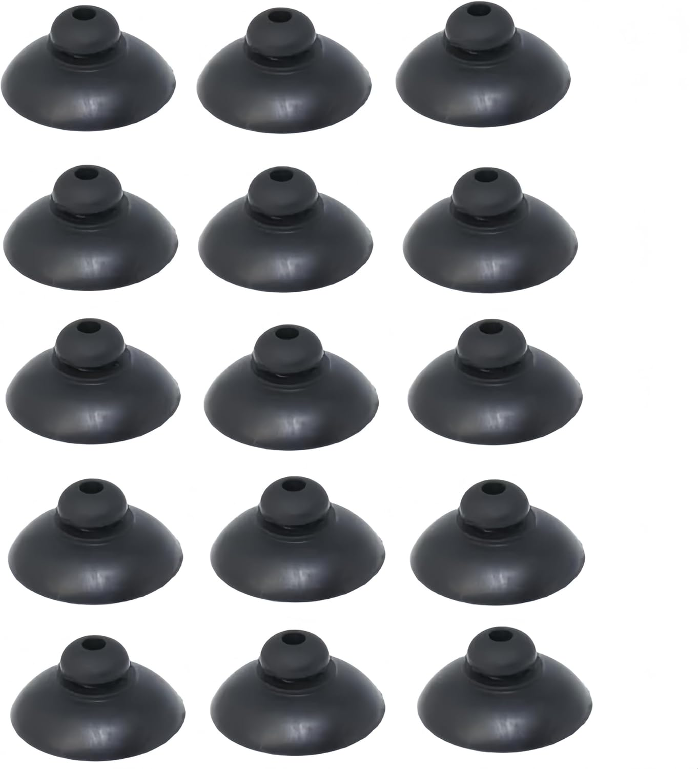 15Pcs Aquarium Suction Cups, Soft Fish Tank Suction Cup Clip Sucker Black Air Hose Holder Clamp Accessories for Tank Pump Overhead Line Tube Fish Tank Aeration Setup
