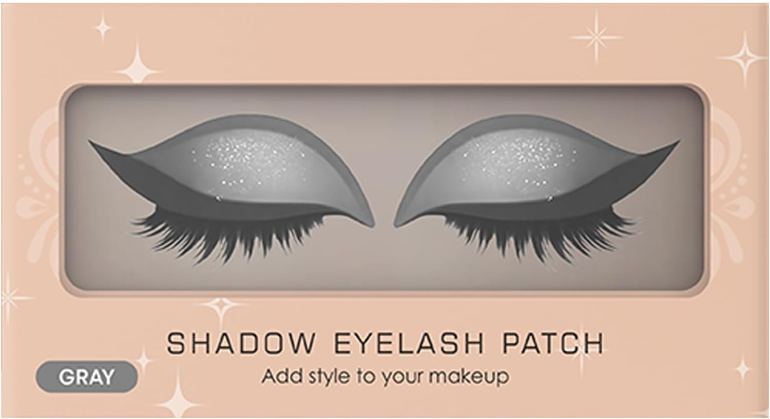 Gupcaqosjw Eyelash Shadow Patch,Reusable Eye Makeup Stickers - Waterproof Eyeshadow Eyelash Patch for Women Festival Travel Wedding Cosplay Night Out Stage Halloween Photoshoot