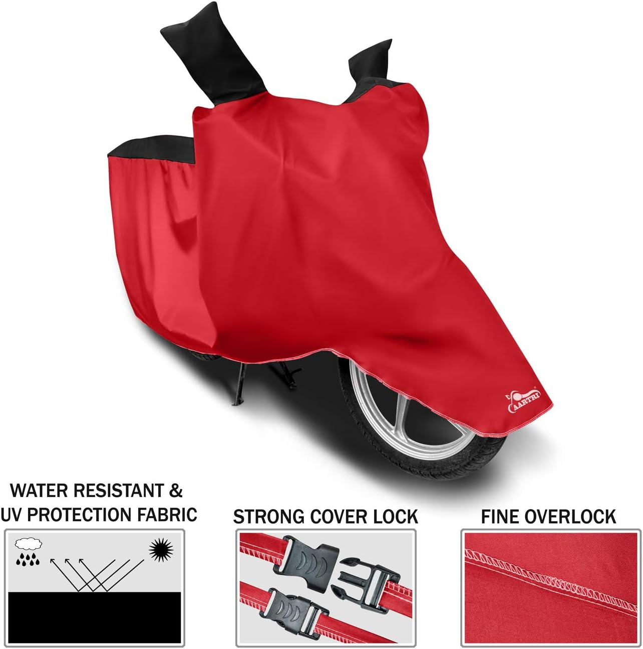 AARTRI Body Cover for Indus Yo Electron ER 2022(BS -2,3,4,6) Legitimate UV Protection,Dustproof Body Cover(Strip Black) image number 2