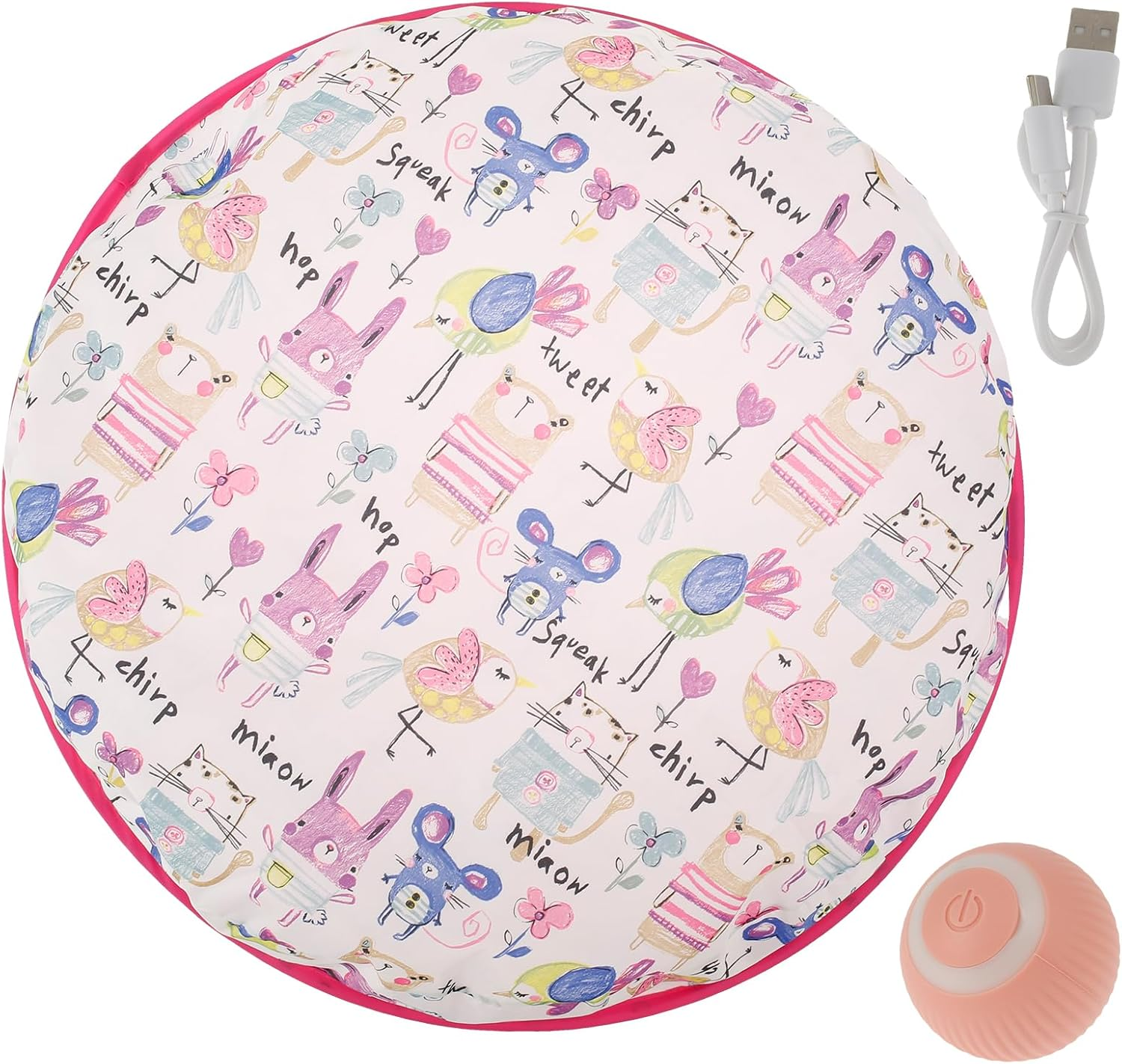 Simulated Cat Hunting Toy with Cat Ball Fun Interactive Cat Toy Rechargeable Hunting Cat Ball Toy Indoor Simulation Hunting Toys for Cats Boredom and Activating Natural Hunting Instincts Pouywh image number 3