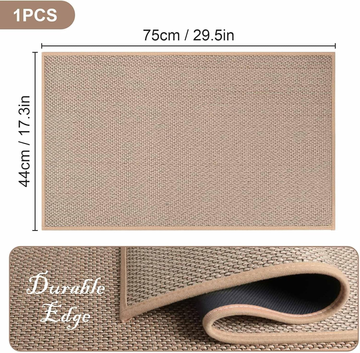 DAWNTREES Bath Mat Rug,44X75Cm Non-Slip Washable Mat, Bathroom Mats Rubber Backing Non Slip Bath Mats image number 2
