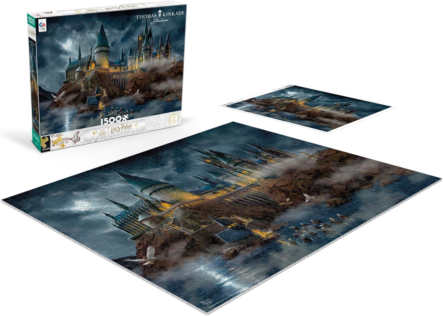Ceaco - Thomas Kinkade - Harry Potter - Hogwart'S Castle - 1500 Piece Jigsaw Puzzle image number 5