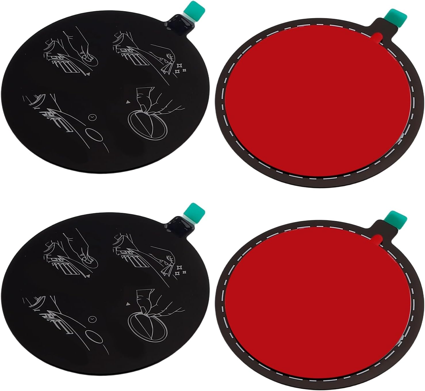 4 Pcs Dashboard Mount Pad with 3M Adhesive,77Mm Diameter Suction Cup for Phone Holder and GPS Mount, Black Universal Dash Cam Disk 7Cm Adhesive Base Car Accessories Mounting Solution image number 6