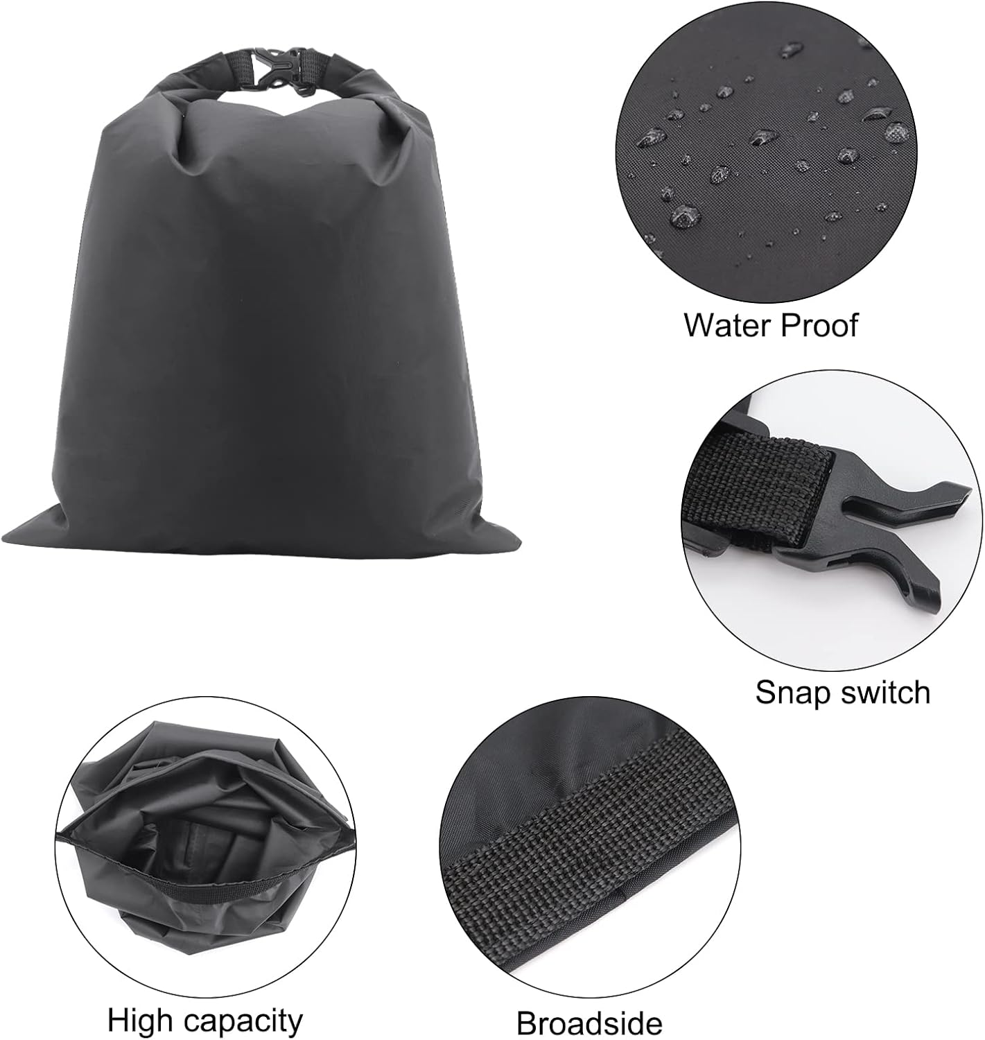 8 Pack Waterproof Dry Bag Set, Outdoor Sacks Keep Gear Dry for Hiking, Backpacking, Kayaking, Swimming, Boating, Camping, Water Proof Bag Eight Sizes and Colors image number 1