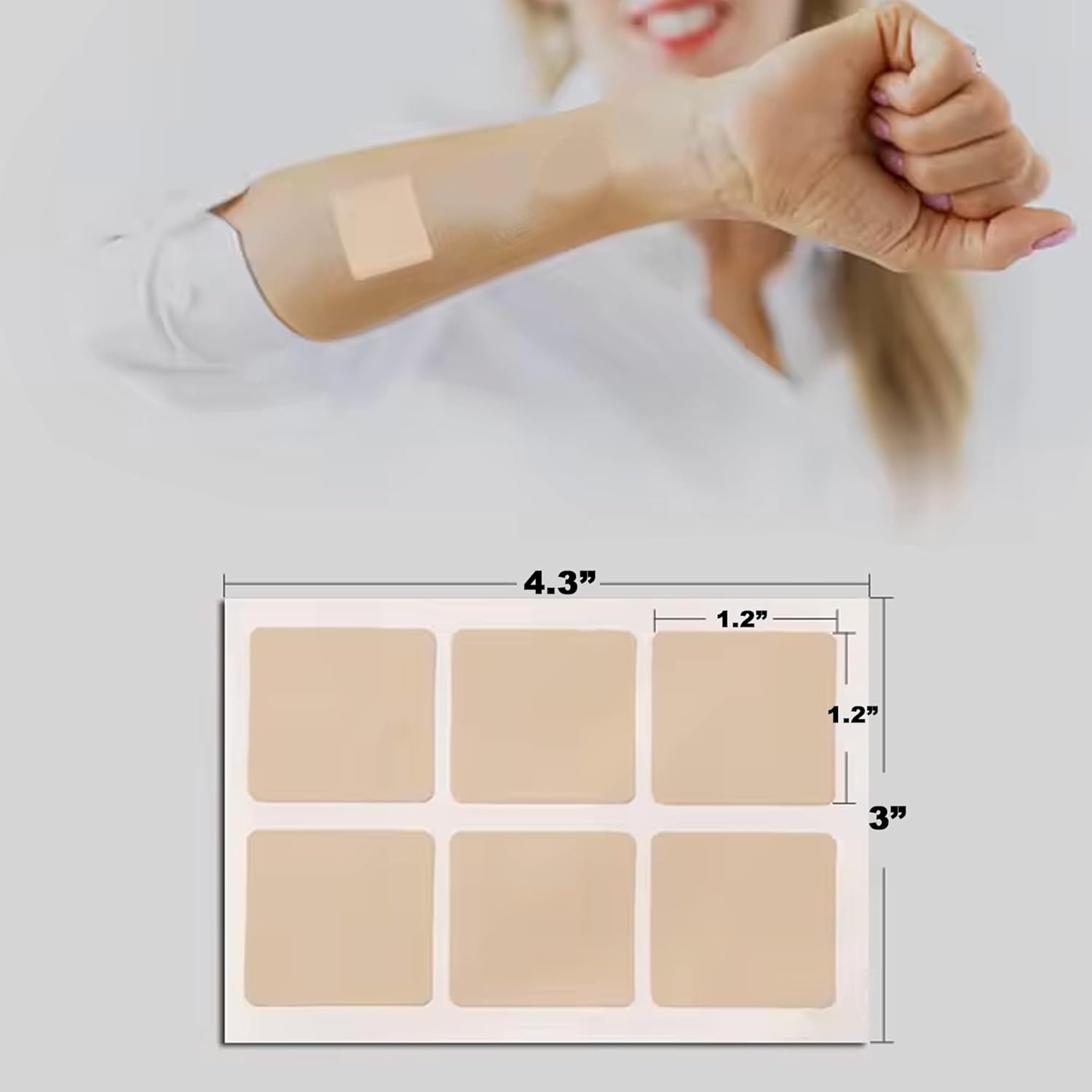 Energy Boost Patches (30 Pack) | All-Natural Caffeine, Vitamin B12, Green Tea & Ginseng | Plant-Based, Water-Resistant for Focus, Mood & Energy | Daily Wellness for Men & Women image number 2