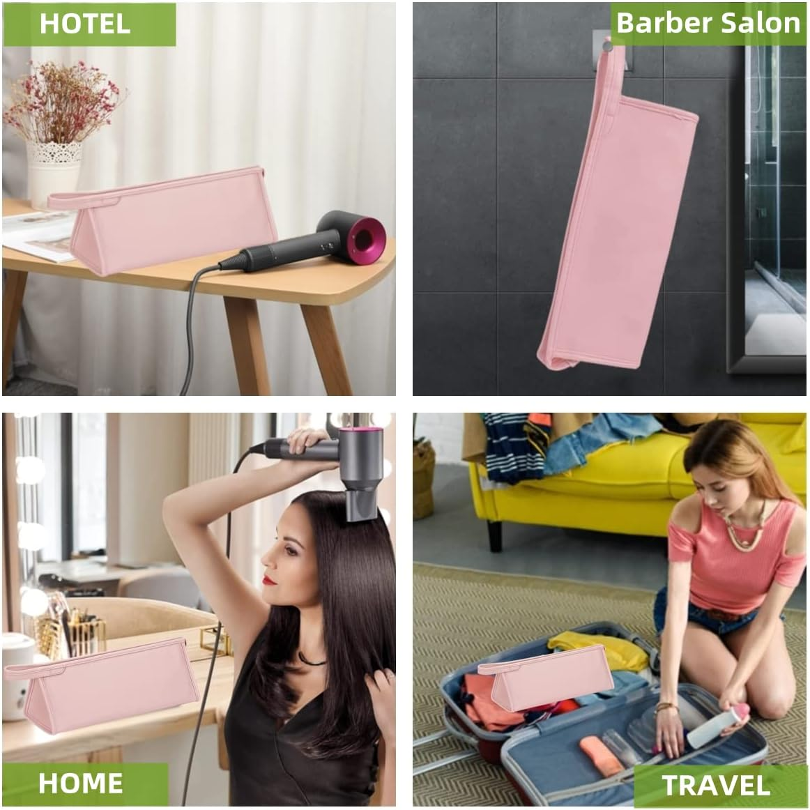 BLIRITEL Travel Case Compatible with Dyson Airwrap, PU Leather Waterproof Travel Storage Bag, Portable Carrying Case Organizer for Shark Flexstyle Air Styling & Drying System Attachments image number 1