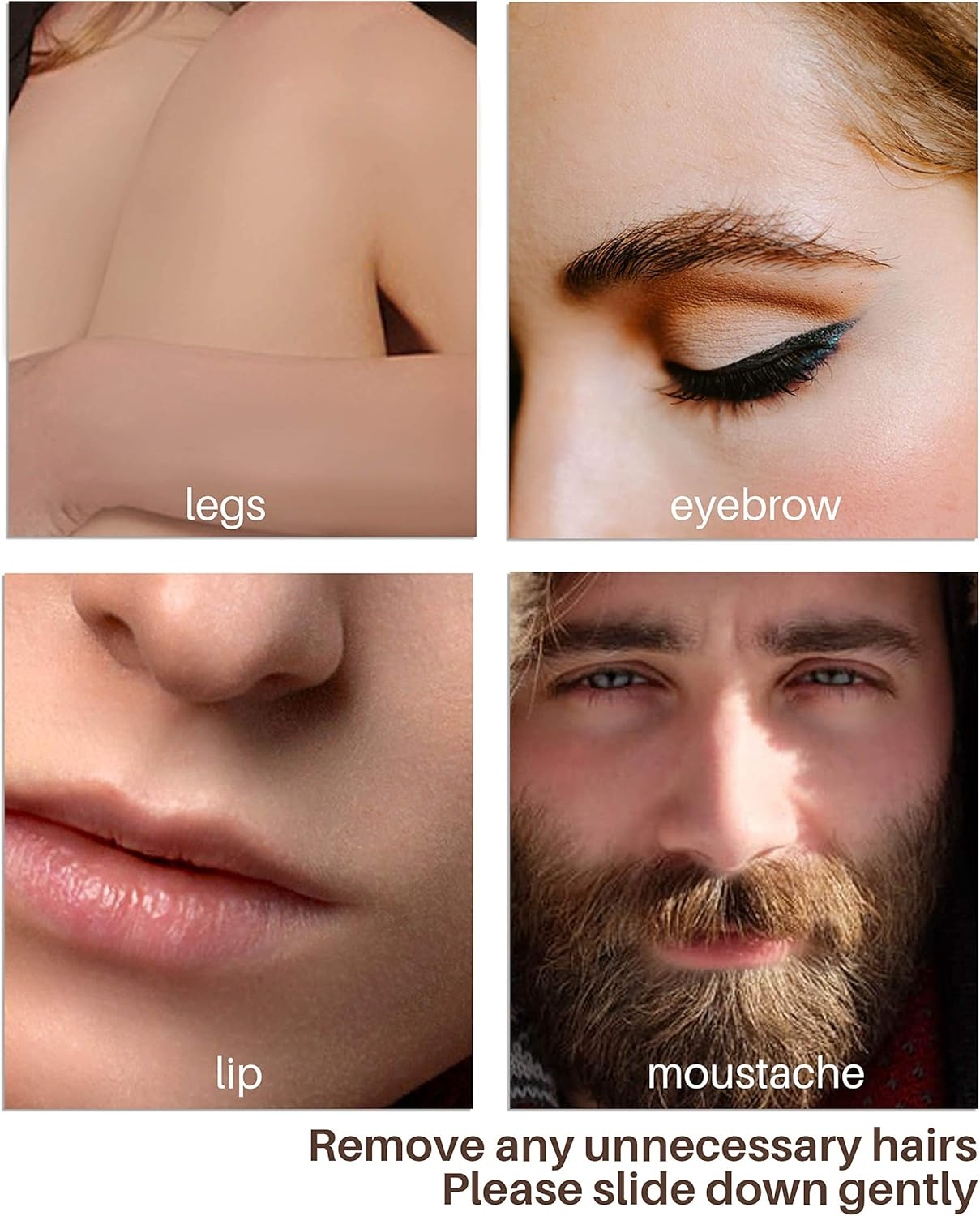 Eyebrow Razors for Women, 15 Pcs Safe Dermaplane Razor, Dermaplaning Tool for Face, Foldable Eyebrow Razor for Women and Men That Helps Smooth the Skin, 3 Colors image number 2