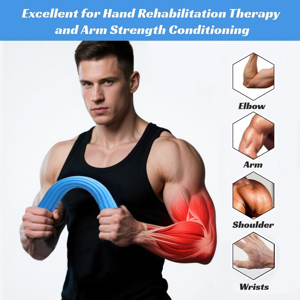 Flex Therapy Bar for Golfers Elbow & Tendinitis Relief &ndash; Resistance Bar for Wrist & Forearm Pain, Improve Grip Strength & Recovery &ndash; Physical Therapy & Rehab Training Tool image number 3