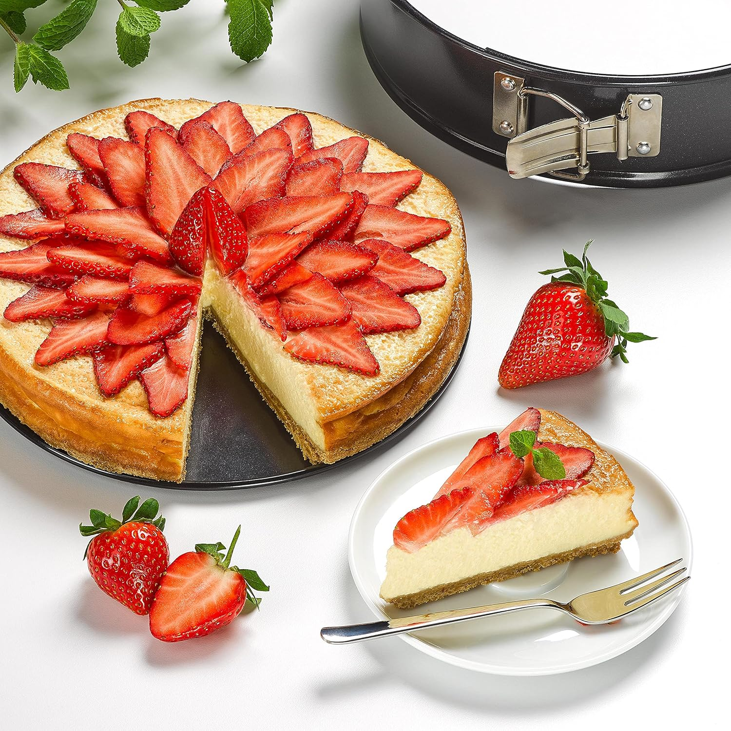 Tala Springform Cake Tin, Steel, Black, 18Cm image number 1