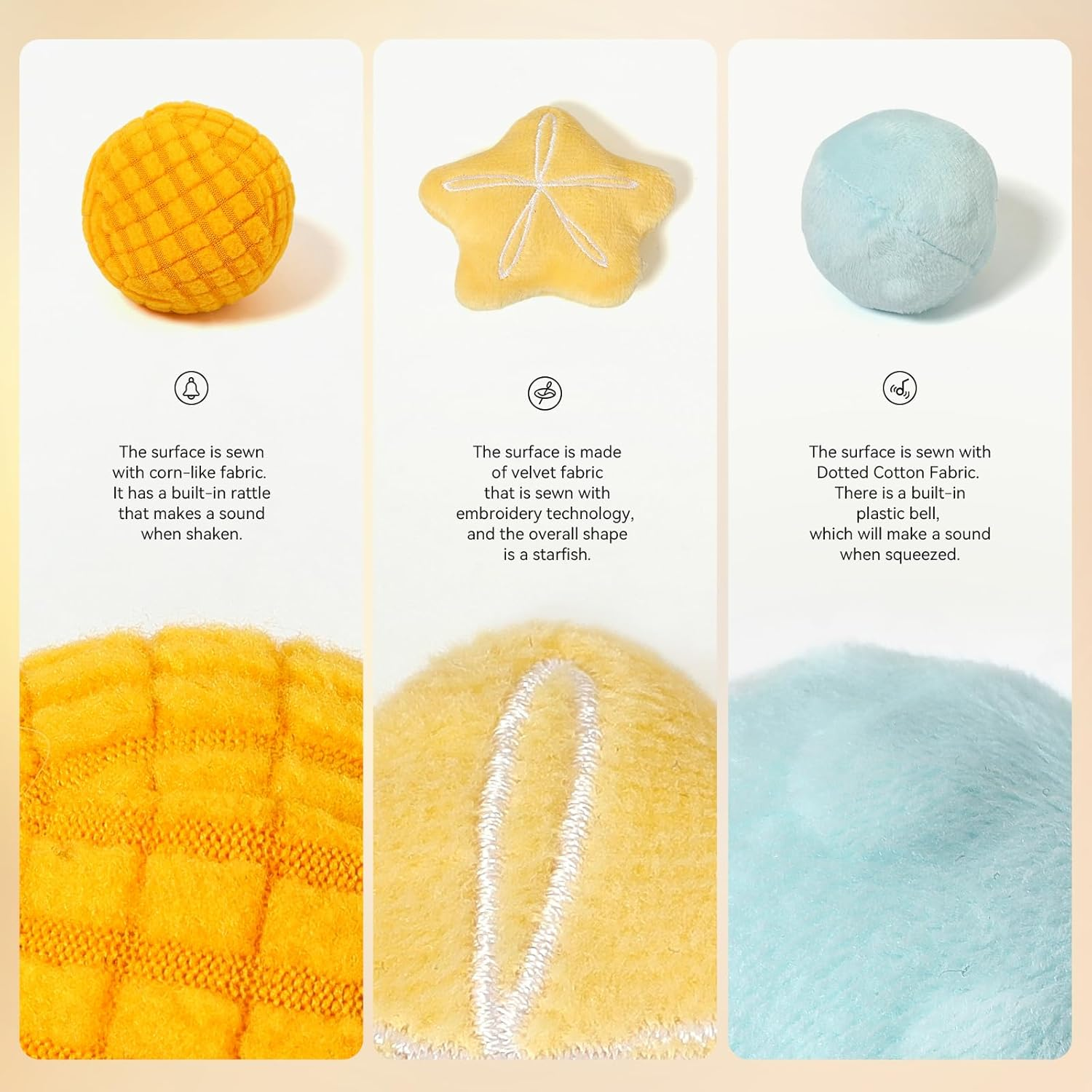 Promise Babe Baby Tissue Box Toy for Babies 6-12 Months Baby Toy - Montessori Sensory Busy Cube Toys with 3 Sensory Ball - Boy Girl Gifts for Babies 6 12 18 Months Old(Mermaid) image number 5