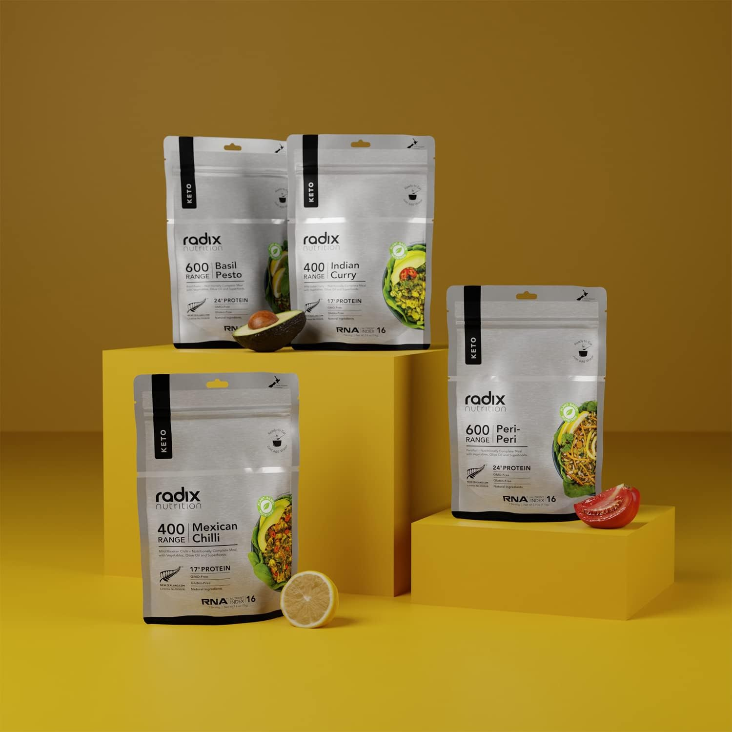 Radix Nutrition KETO 400Kcal Meal, INDIAN CURRY 78G