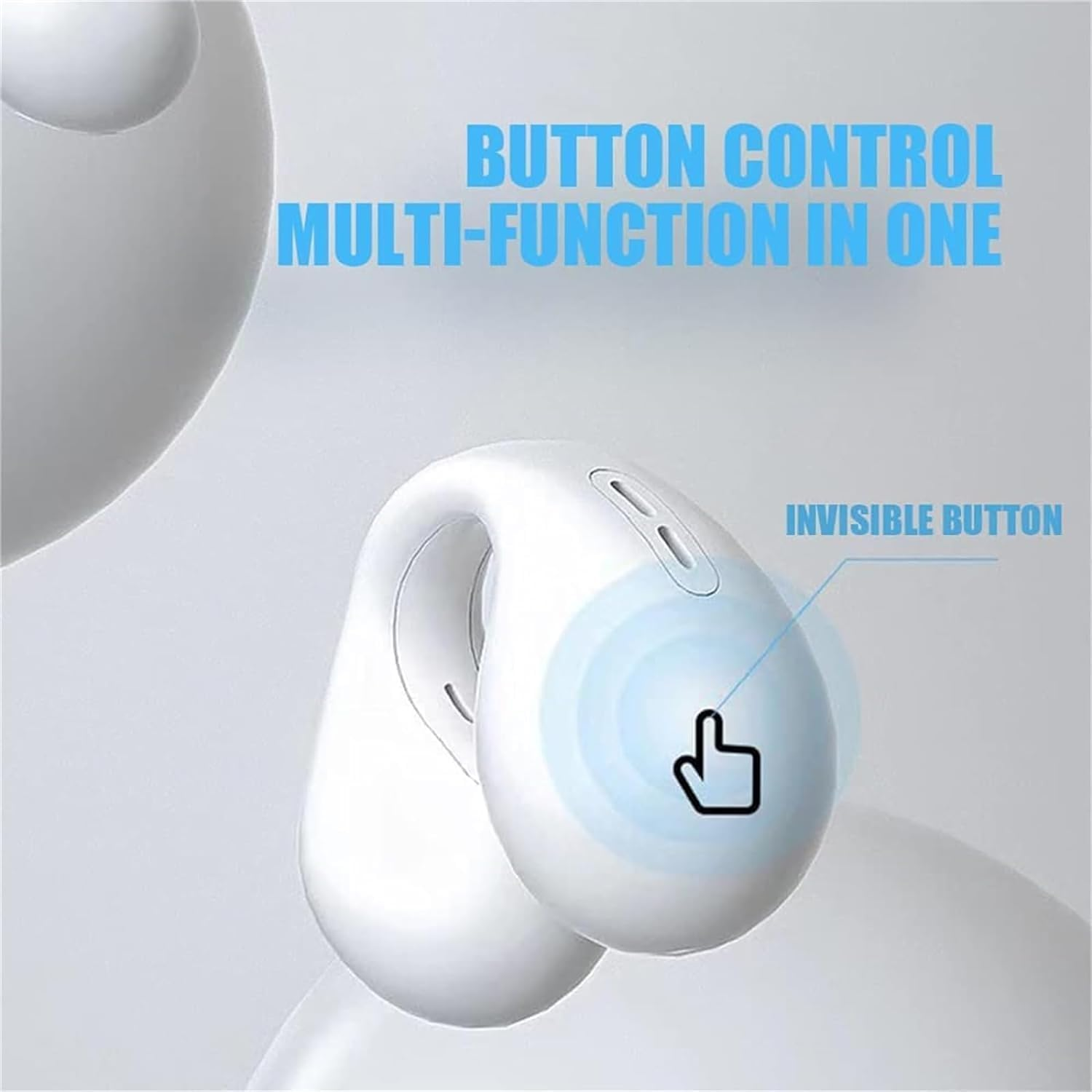 Sol Waterproof Earbuds, Shower Pods, Bone Conduction, Noise Canceling Sports Bluetooth 5.3 Ear Clip Earphones image number 5