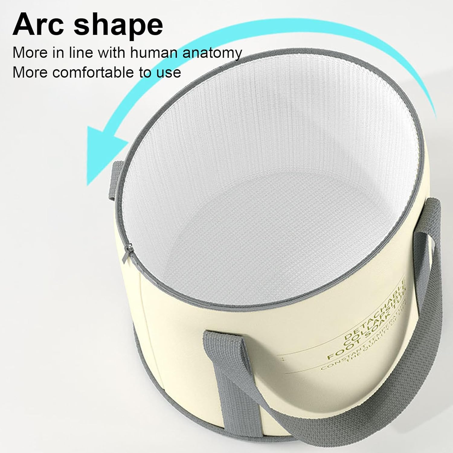 Portable Foot Bath | Foldable Pedicure Foot Bucket Bag,Feet Soaking Tub and Foot Wash Basin for Foot Soak, Foot Spa and Laundry, Outdoor and Travel Hoffti image number 1