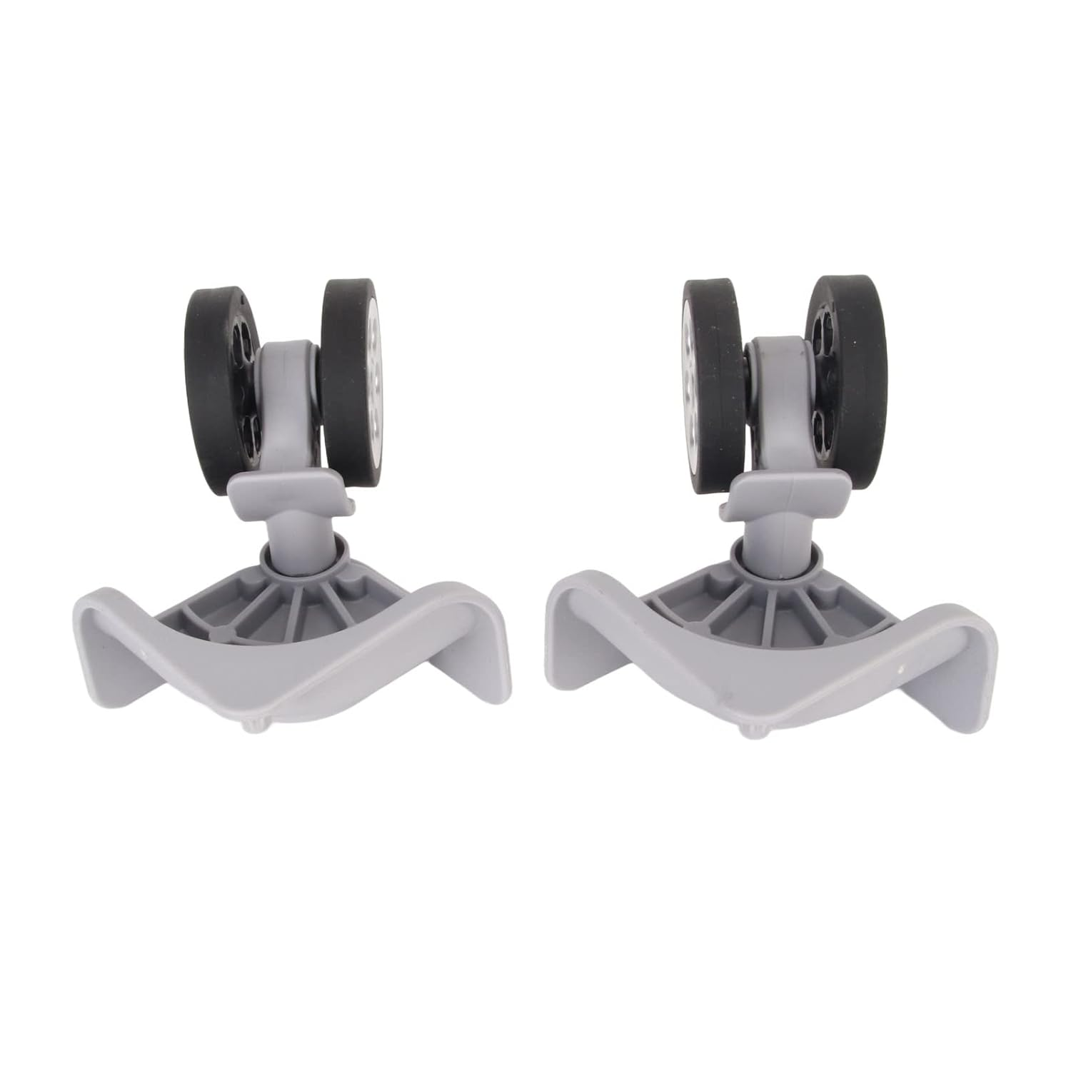 2 Pcs 360 Swivel Luggage Wheels Replacement, Travel Suitcase Silent Wheel Repair Set, Luggage Suitcase Wheels for Luggage Suitcase Trolley, Light Gray Mute Wheels image number 6