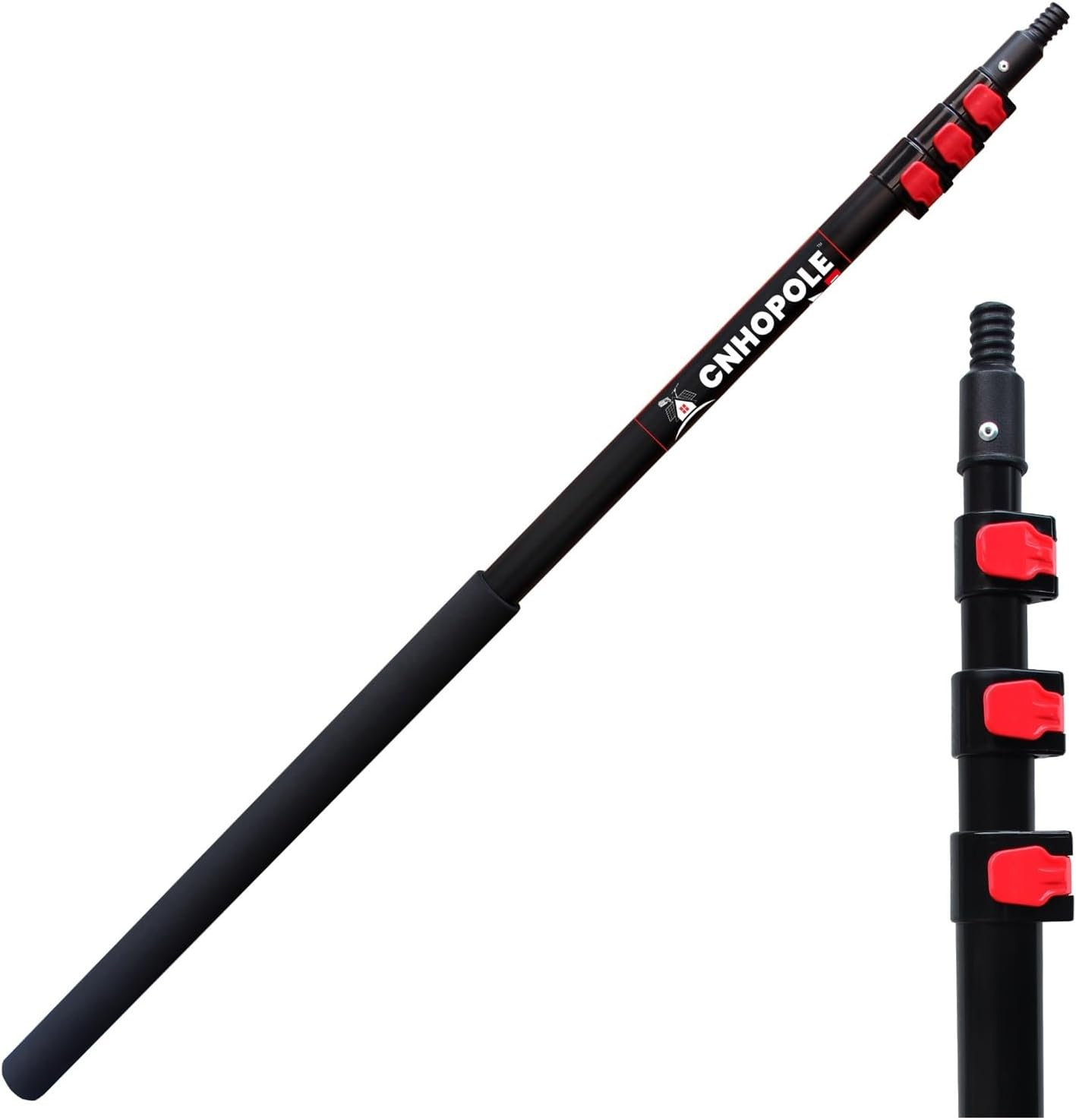 12/15/20Ft Aluminum Telescopic Pole Heavy Duty Extension Long Handle High Reach Extendable Painting Roller/Cleaning,Extension Rod Spare Parts(20Ft Pole) image number 4