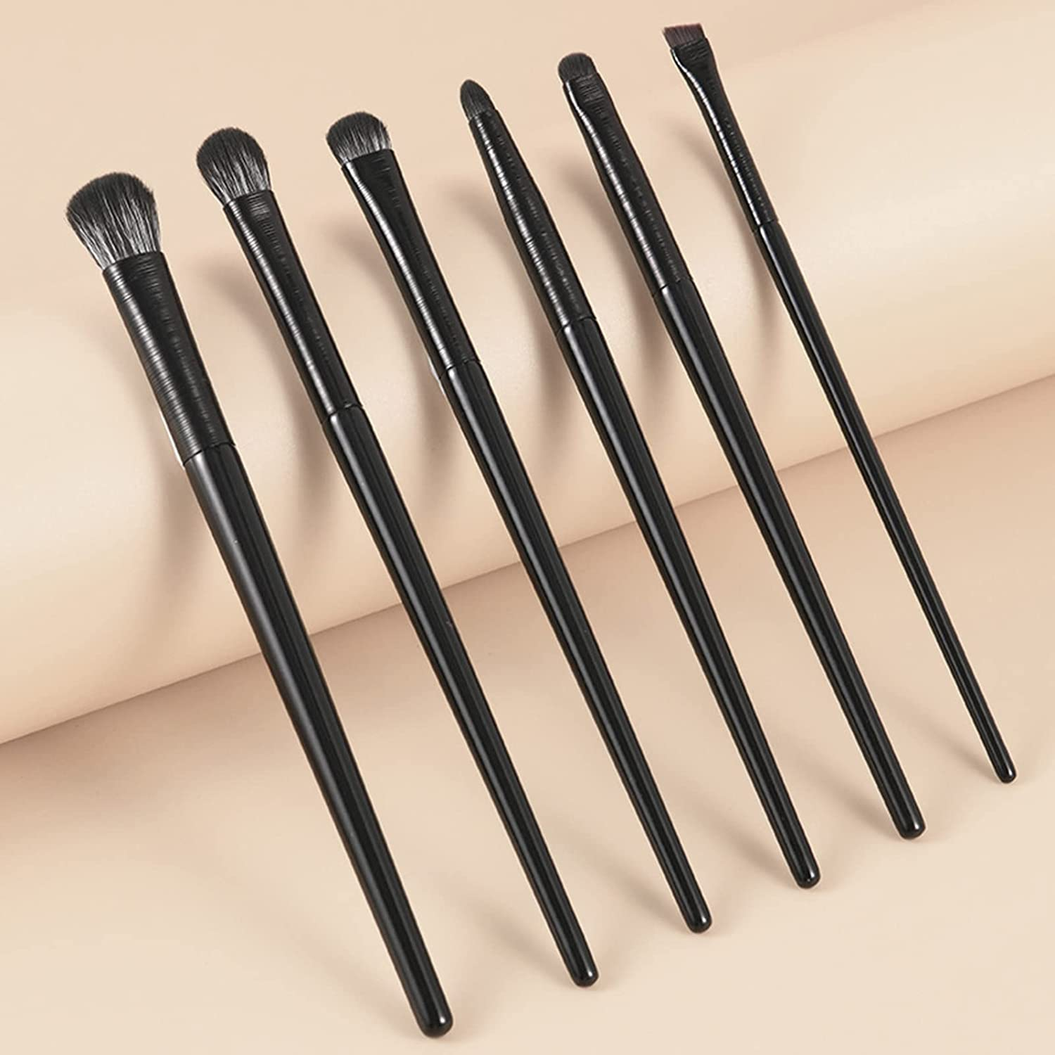 Eye Makeup Brush Set,Angled Brush Precision Eyeshadow Tools for Blending Defining Smudging Shading image number 2