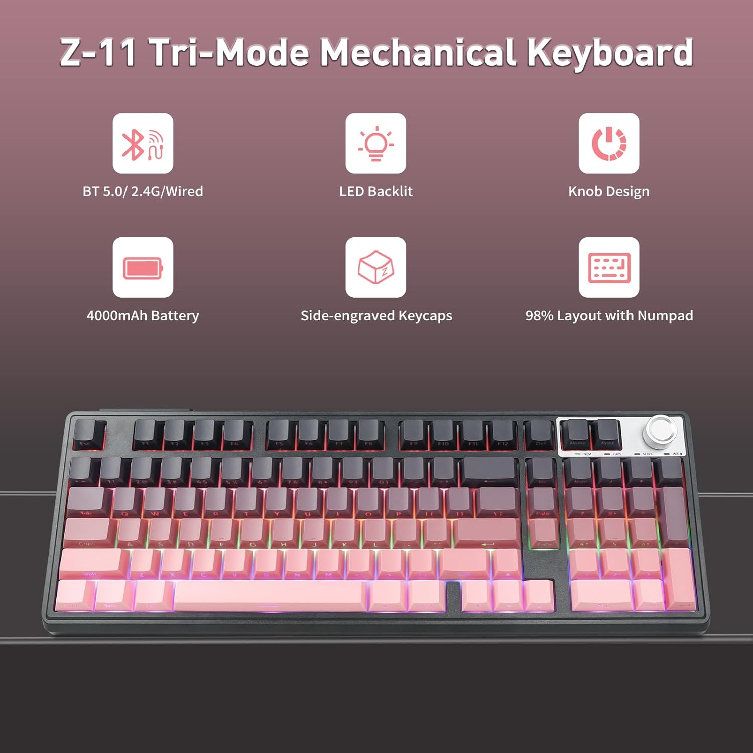 Wireless Mechanical Keyboard image number 4