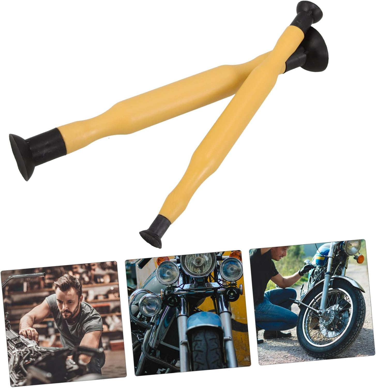 TINEASUR 2Pcs Manual Air Operated Valve Grinding Tool for Engine Valve Repair Grinding Stick for Automotive and Motorcycle Use Compact and Wear-Resistant Design image number 4