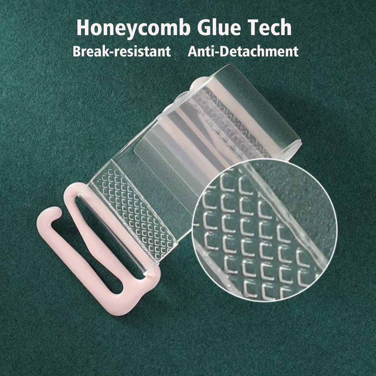 Clear Bra Straps, Skin-Friendly, Exposed Invisible Non-Slip, Detachable and Adjustable Bra Straps Soft for Strapless Bra, 2 Pairs image number 6