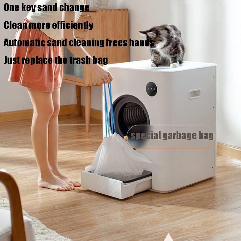 Self-Cleaning Cat Litter Box, Self Cleaning Automatic Air Purifier, No More Scooping the Smart Cat Litter Box for Multiple Cats, APP Binding Intelligent Monitoringlarge Splash-Proof Cat Supplies image number 2