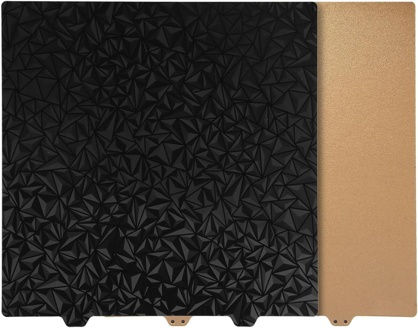 3D Printer PET PEI Build Plate, 377X370Mm 3D Print Flexible Bed 3D Printer PET Sheet Accessories for Ender 5 Plus, Support PLA PETG TPU TPE HPS PA CF Wood (Steel Plate)