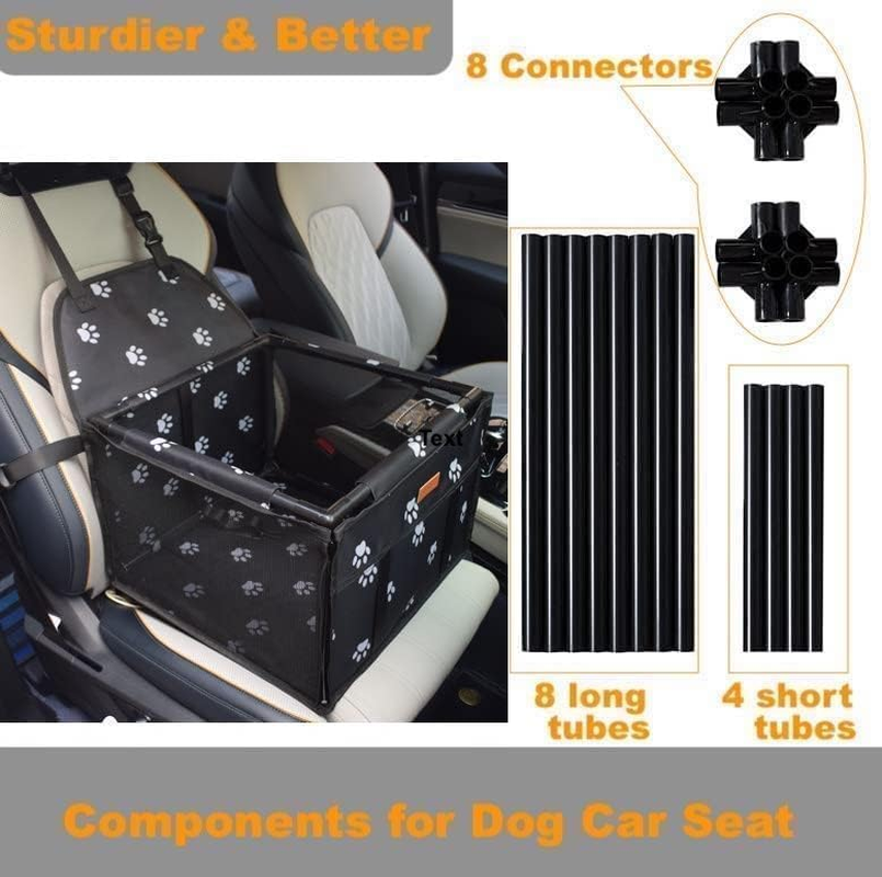 ZANZER Waterproof Pet Dog Car Seat Booster Carrier with Seat Belt Harness Restraint for Puppy Cat Travel image number 2