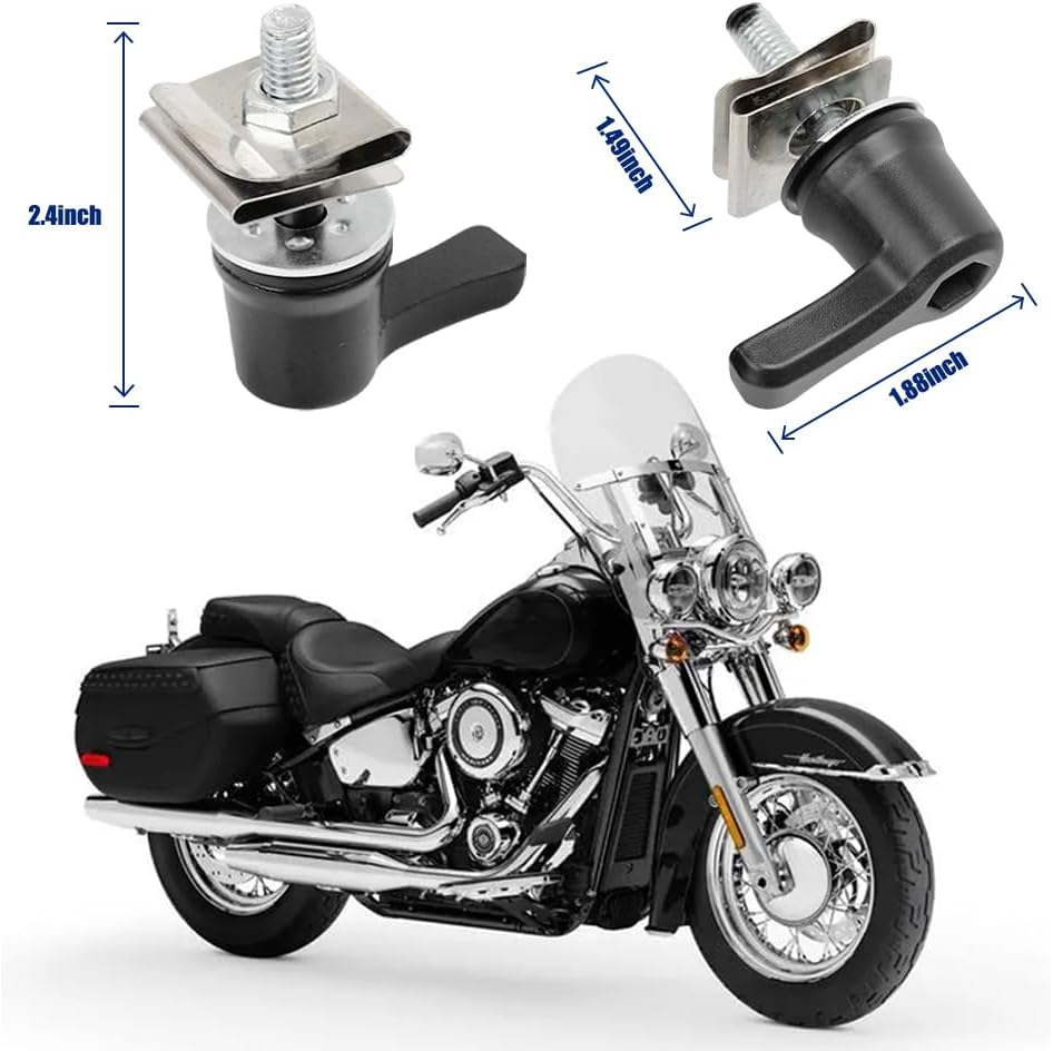 Motorcycle Saddlebag Lever Lock Fastener Bolt Nut Mounting Security Hardware Theft Deterrent System Twist Block,90201540 Compatible with Harley Davidson Touring Ultra-Electra