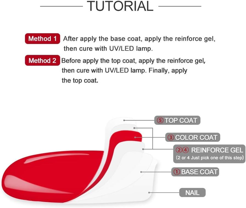 Warm Girl Nail Art Reinforcement Gel Thickness Enhancer Protecter Manicure Soak off UV Coat image number 2