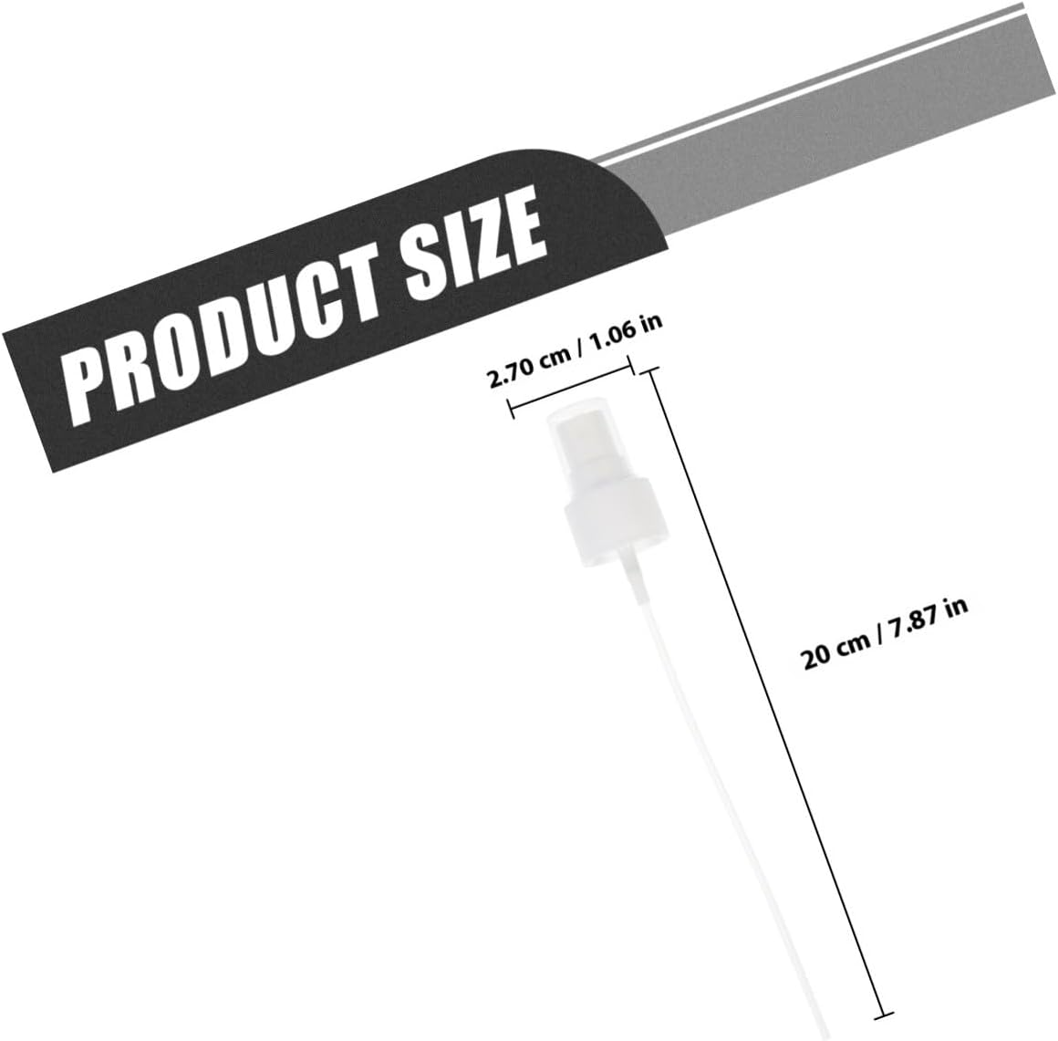 STOBAZA 40Pcs White 24-Thread Plastic Spray Nozzle Replacement Set Fine Mist Sprayer for Makeup Bottles Compatible with Water Bottle Sprayers and Plastic Spray image number 3