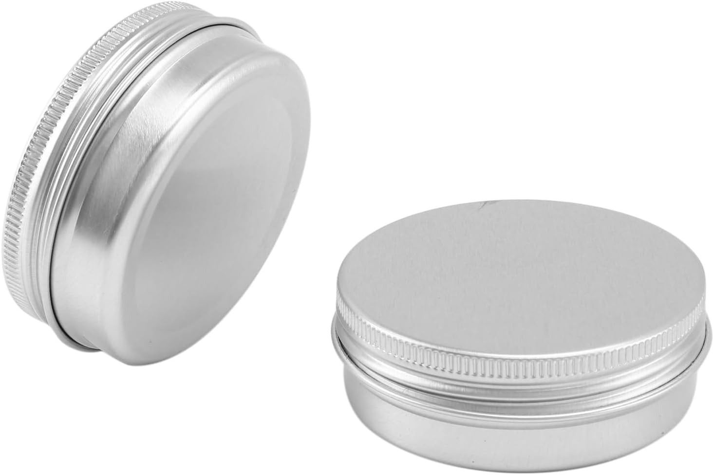 60 X 50Ml Aluminium Make up Pots 50Ml Capacity Empty Small Cosmetic/Candle/Tins Jars image number 1