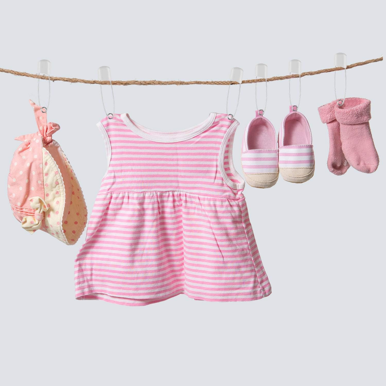 WILLBOND 50 Pieces White Baby Safety Pins, 2.2 Inch Plastic Head Cloth Diaper Pins with Locking Closures, Stainless Steel Nappy Pins with Velvet Bag image number 1