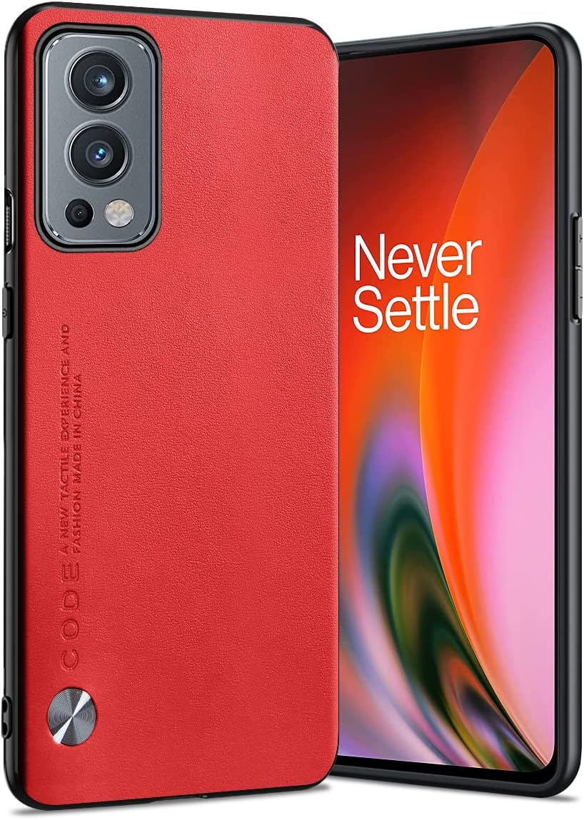 Puxssul for Oneplus Nord 2 5G Case, Soft TPU Synthetic Leather Case, Extremely Lightweight Ultralight Camera Protection Leather Case for Oneplus Nord 2 5G (Teal)