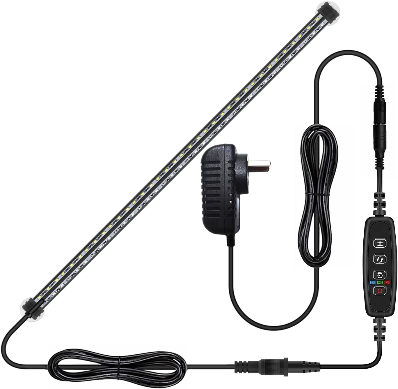 Lominie Submersible LED Aquarium Light, IP68 Waterproof Nano Tank with Timer, 3 Lighting Modes Dimmable Crystal Glass for Fish Tank (WF40) image number 5