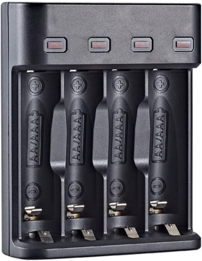 4 Slot Battery Charger for AA/AAA Batteries Nimh Battery Charger USB Universal Rechargeable Battery Charger image number 2