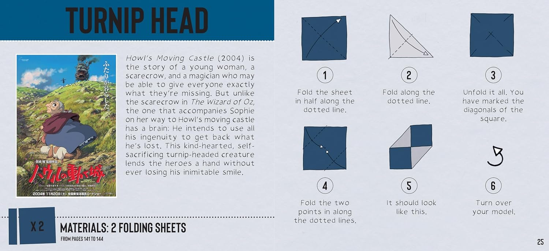 Studio Ghibli Origami: Unofficial Papercraft Projects to Create Totoro, Ponyo, Jiji, and More! image number 3