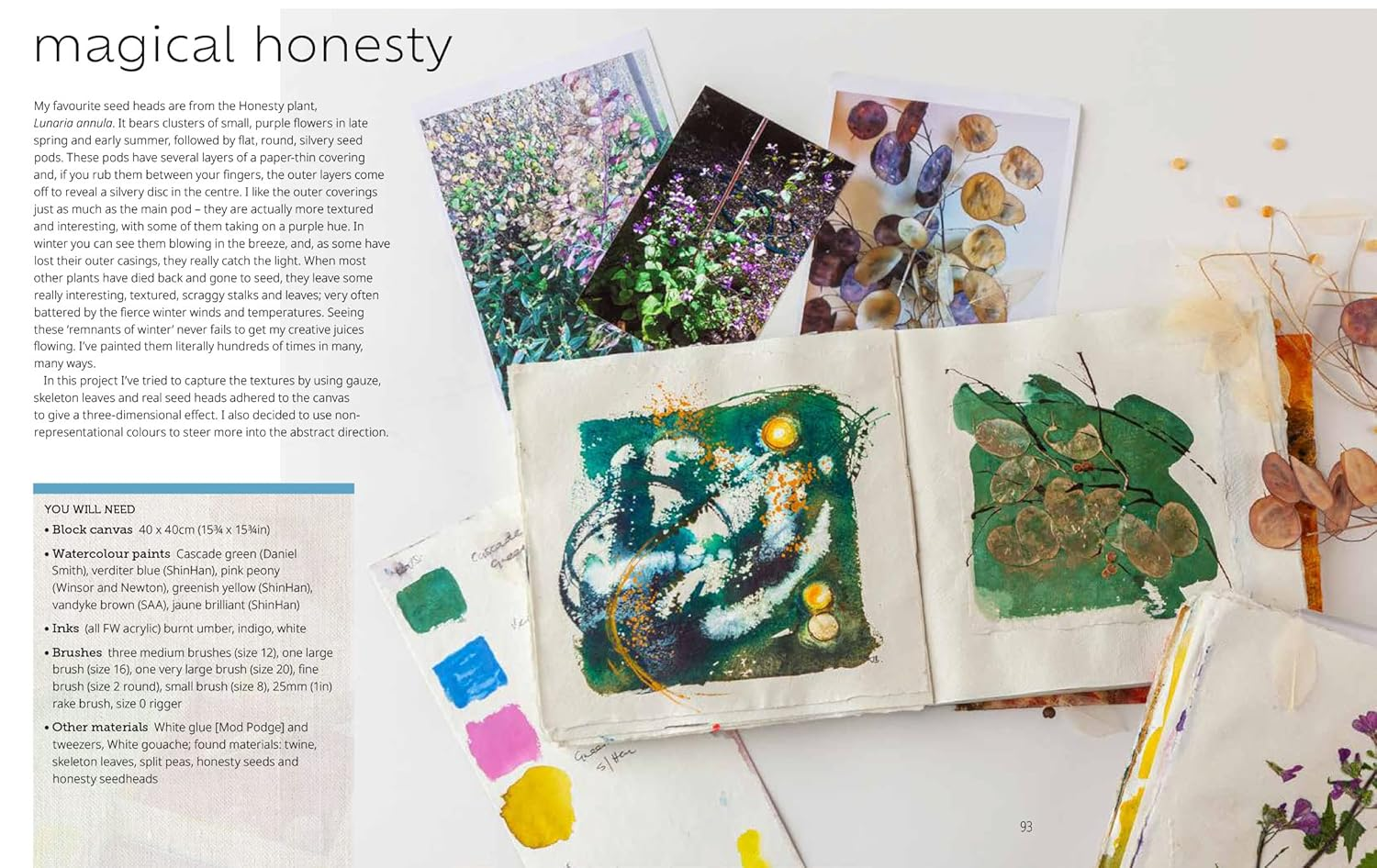 Painting Abstract Nature on Canvas: a Guide to Creating Vibrant Art with Watercolour and Mixed Media image number 6