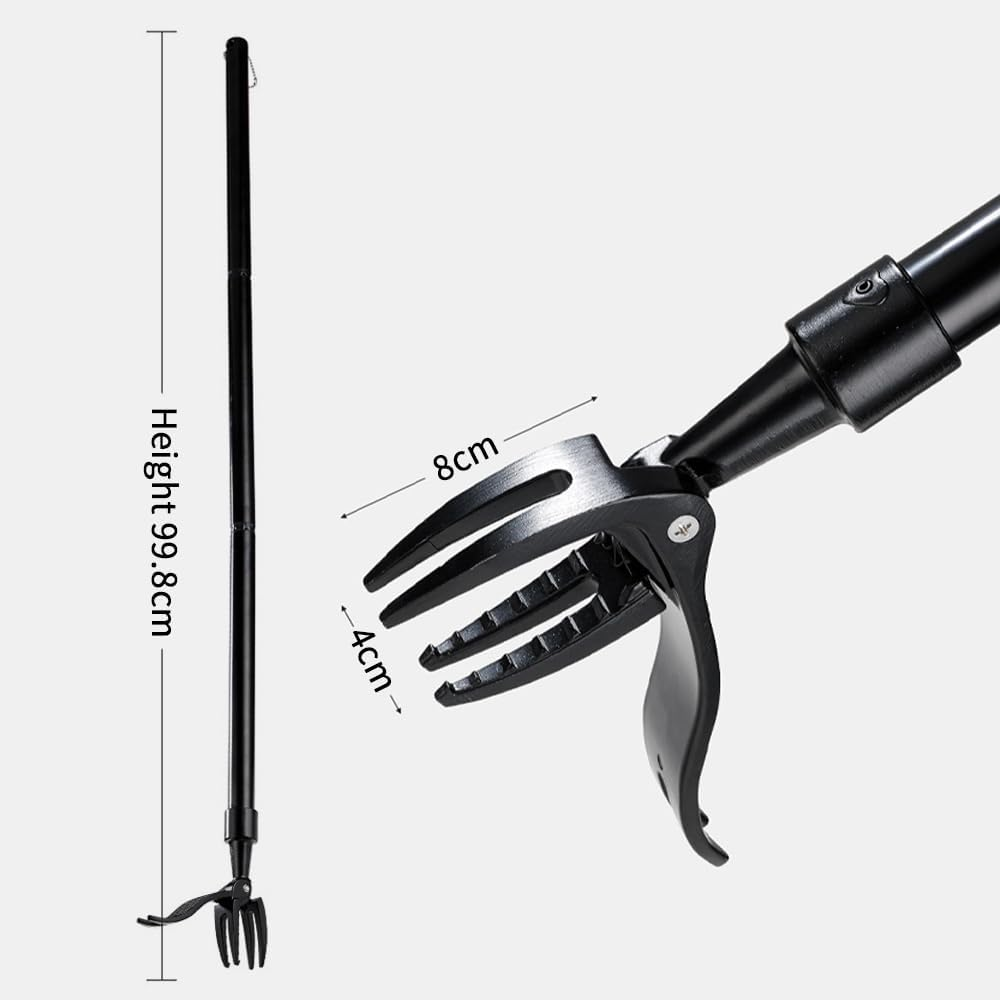 TOMVAES Weed Puller, Weed Puller Tool Stand-Up Weeder with Metal Long Handle/Stainless Steel Claw, for Lawn and Garden,Easily Remove Weeds without Bending, Pulling,Or Kneeling image number 2